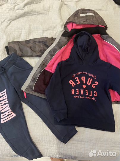 Пакет фирменных вещей для девочки 110-116