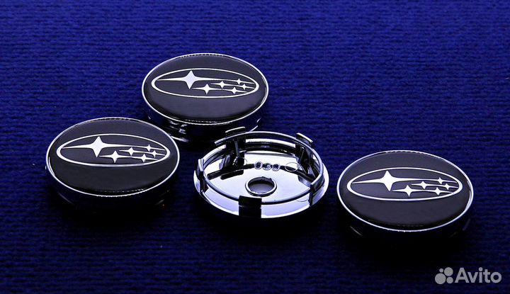Комплект колпачков неоригинального диска Subaru