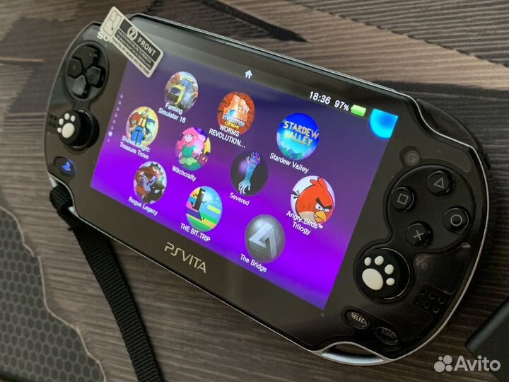 Sony PS Vita Fat Black 128gb 7500 игр (комплектом)