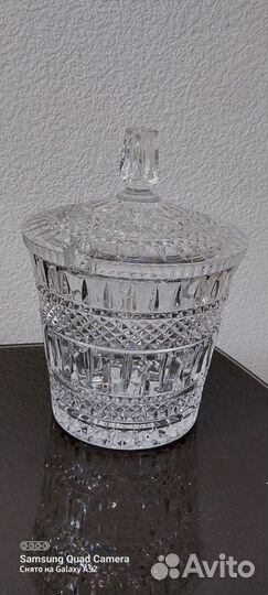 Крюшонница хрустальная. Богемия. Чехословакия