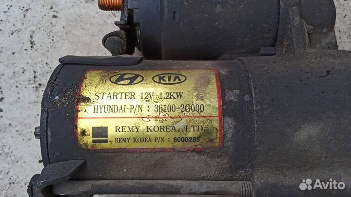 Стартер hyundai sonata nf