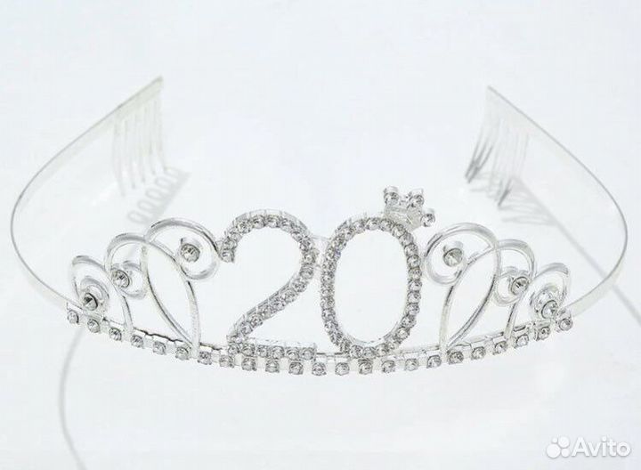 Ободок 18,20 лет на день рождения