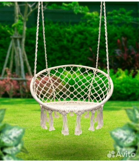 Качеля, подвесное кресло качели плетеное
