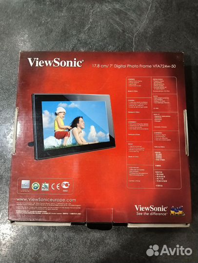 Цифровая фоторамка viewsonic vfa724w-50