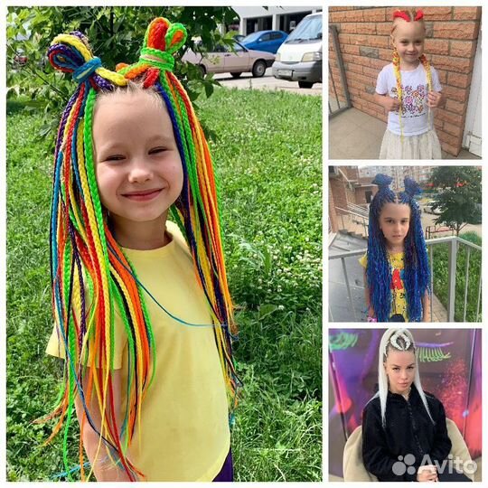 Афрокосы, зи-зи, брейды, прически детям