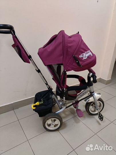 Велосипед коляска с ручкой