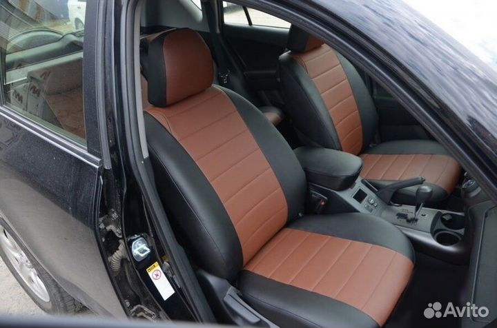 Авточехлы из экокожи в подарок оплетка на руль