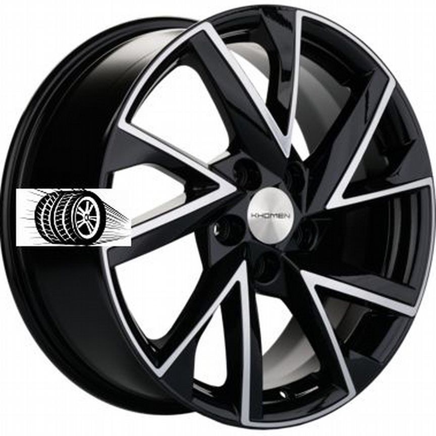 Литые диски Khomen Wheels 7×R17 5×108