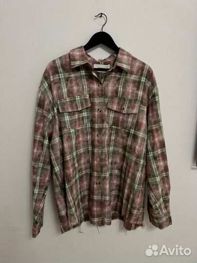 Рубашка в клетку оверсайз (premium)