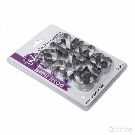 Формочки для печенья vela, цифры, 9 шт