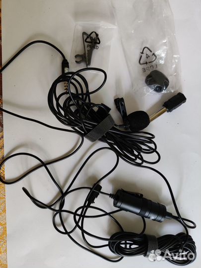 Микрофон boya с двойной петличкой