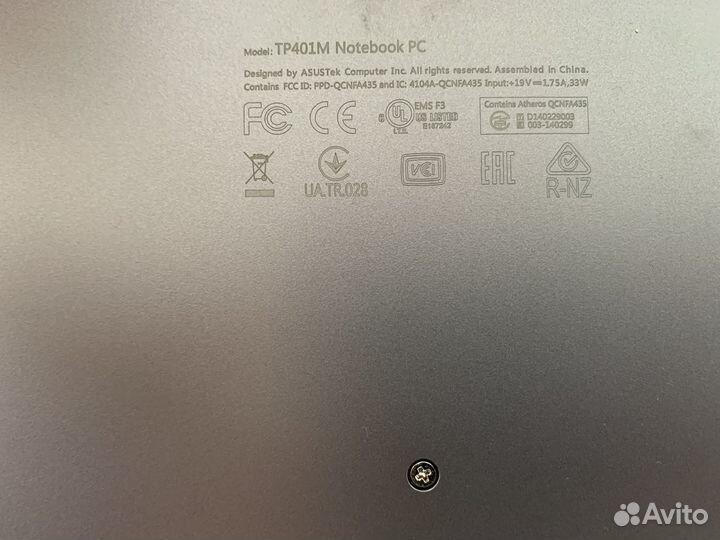 Ноутбук asus tp401m