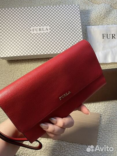Клатч Furla оригинал красный