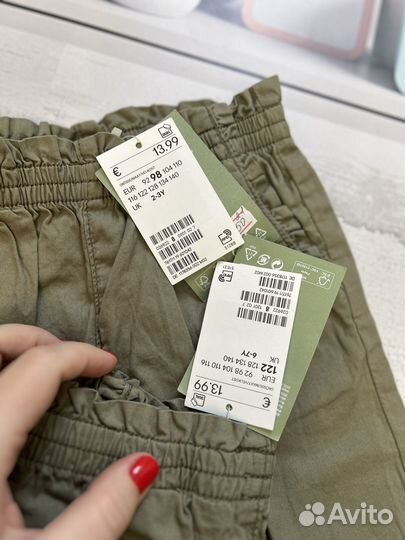 Брюки на девочку H&m 98 и 122