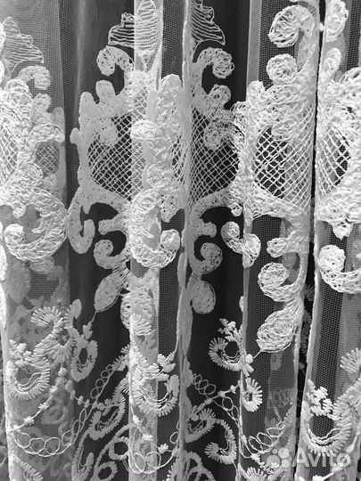 Тюль на отрез,высота 3 м,доставка