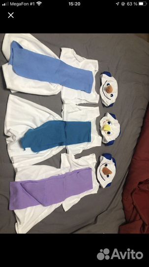 Костюм снеговика 104 110