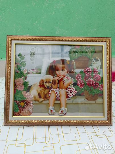 Картины из бисера