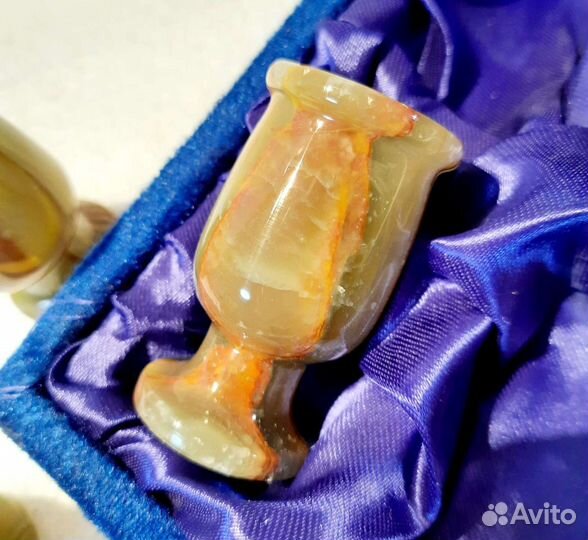 Рюмки зеленый оникс не керамика