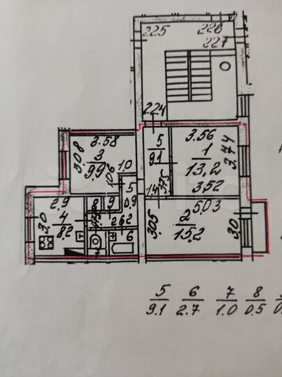 3-к. квартира, 60,1 м², 4/5 эт.