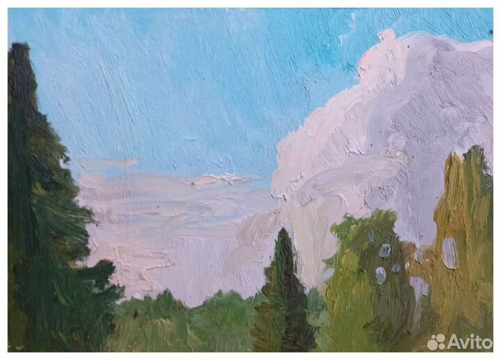 Разные этюды, картины маслом