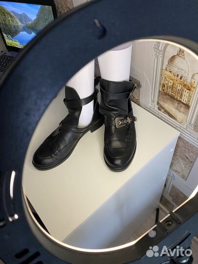 Ботинки кожаные женские