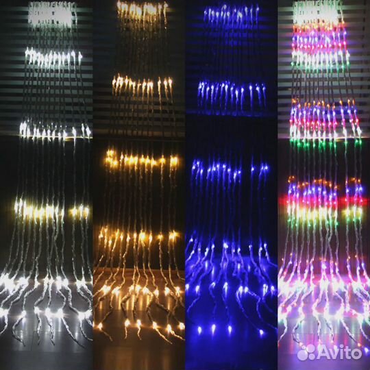 Гирлянда водопад / бахрома