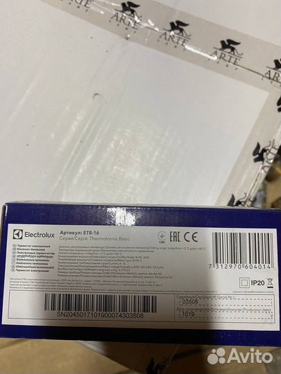 Терморегулятор electrolux etb 16
