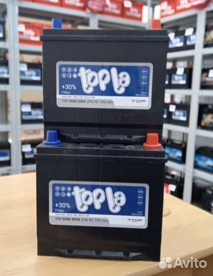 Акб topla 60ah Asia обратной полярности