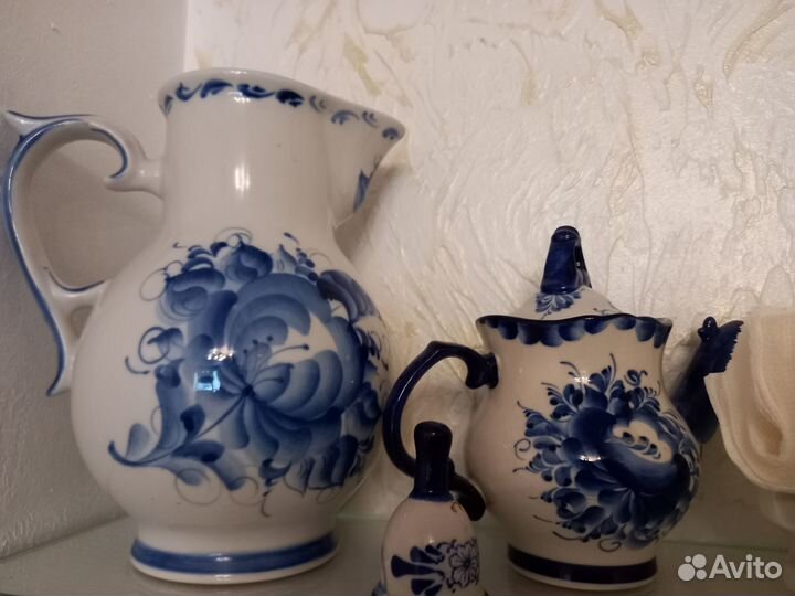 Фарфоровая посуда гжель