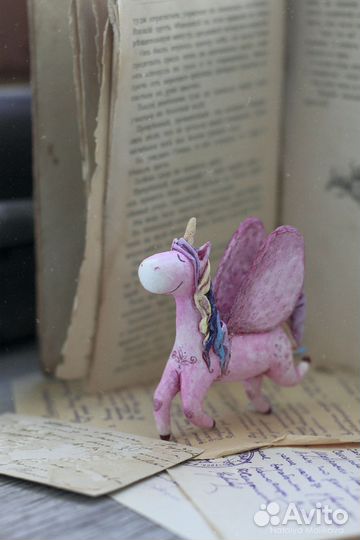 Ватная игрушка Единорог