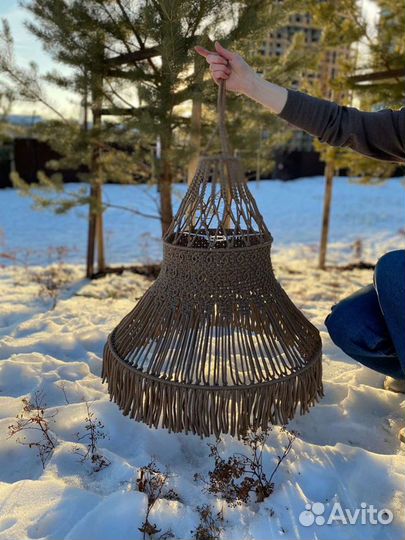 Макраме абажур