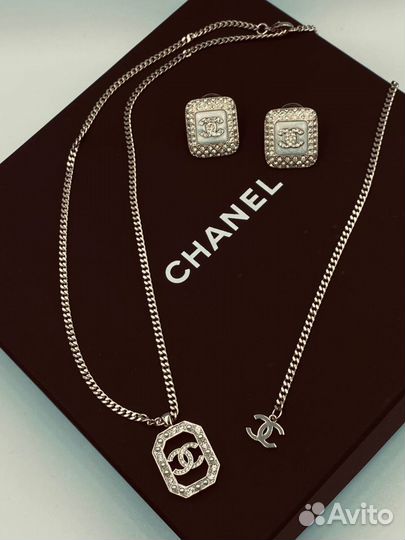 Колье,серьги Chanel