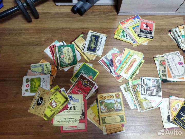 Этикетки вино-водочные СССР