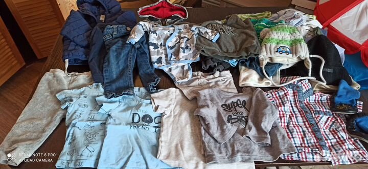 Вещи пакетом на мальчика 62 -80