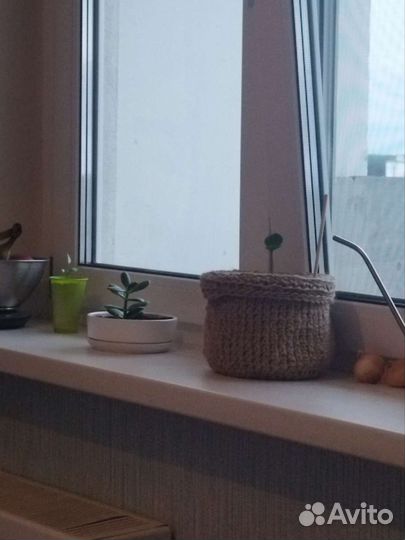 Кашпо из джута