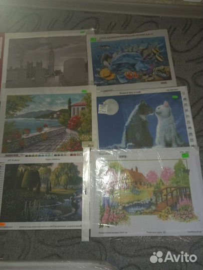 Канва с рисунком для вышивания