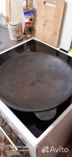 Сковорода садж чугунная