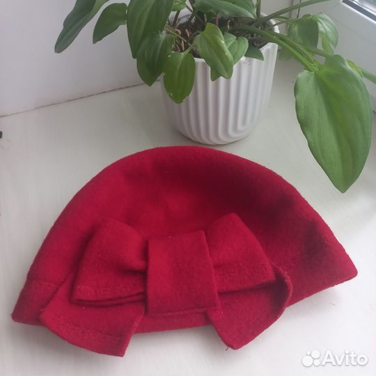 Головной убор женский 55-56 размер шерсть валяная