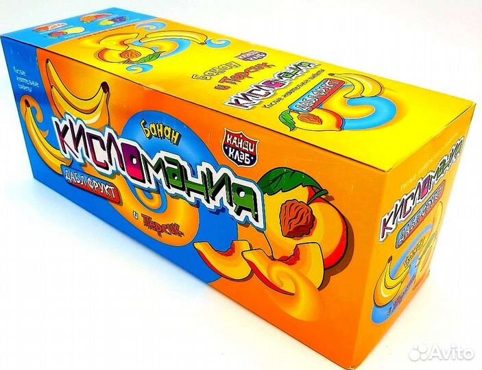 Конфеты жевательные Кисломания фрукт 30 штук