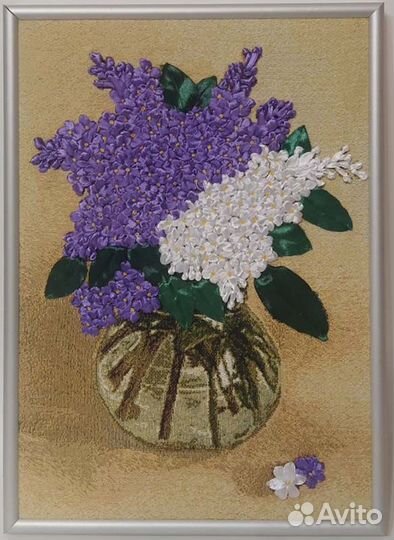 Вышивка лентами (картины)