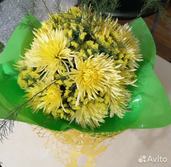 Букеты из хризантем