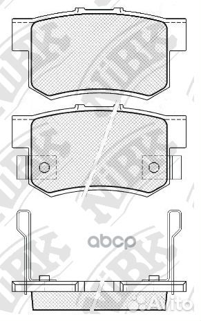 Колодки тормозные дисковые зад PN8397 NiBK