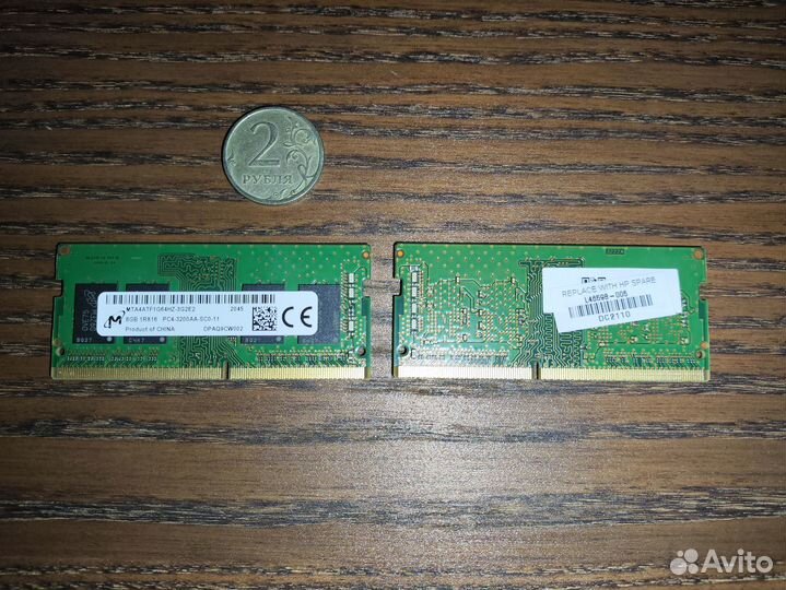 Оперативная память sodimm Micron DDR4 3200