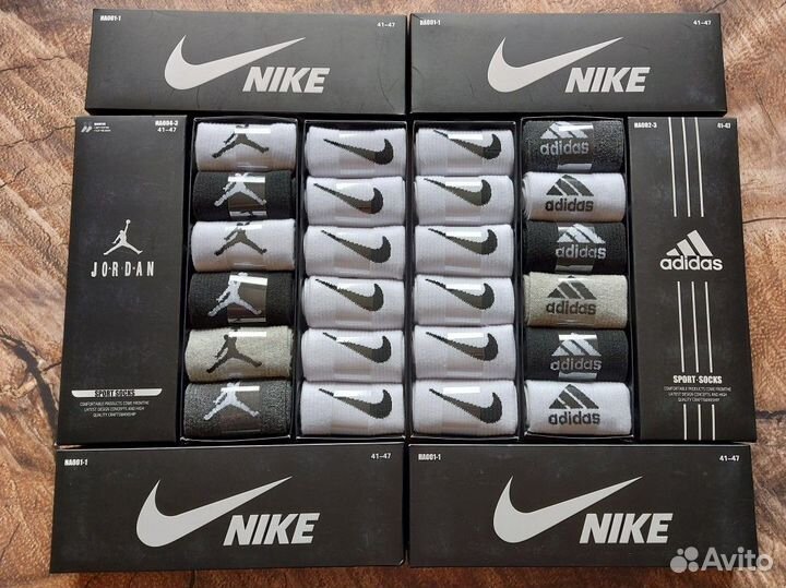Носки Nike Adidas Jordan качество