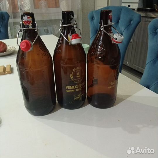 Бутылки 1л стеклянная