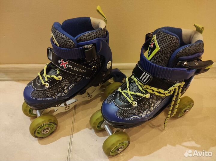 Роликовые коньки раздвижные 27-30