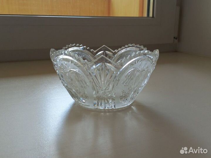 Хрустальная ваза салатник конфетница СССР