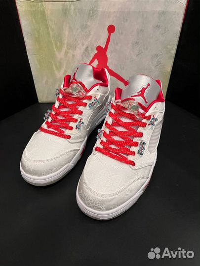 Nike Air Jordan 5 Low White silk оригинал