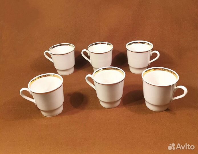 Набор новых фарфоровых кружек СССР