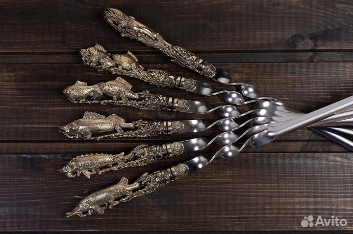 Набор шампуров - Мечта рыбака (цельное литье)